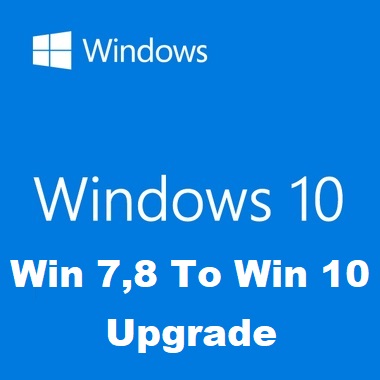 Wind 7,8 to Windows 10 Pro